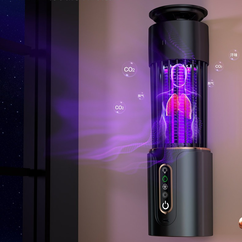 Outdoor Lighting Wall Mount - โคมไฟกำจัดยุง เครื่องกำจัดแมลงแบบเงียบ แสงสีม่วง ไฟฟ้าช็อต ชาร์จ USB