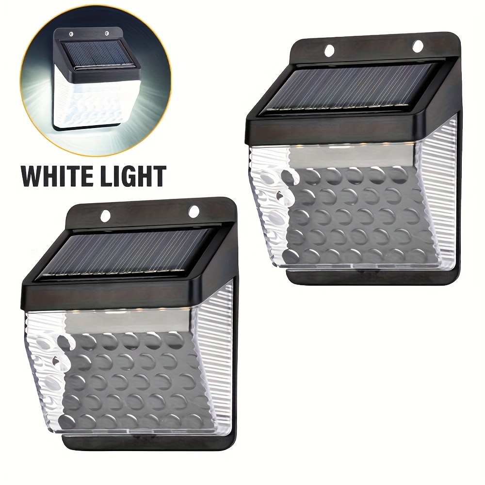 Wall Lighting Outdoor - ไฟ LED พลังงานแสงอาทิตย์ พร้อมเซ็นเซอร์ตรวจจับความเคลื่อนไหว PIR สำหรับติดผนัง