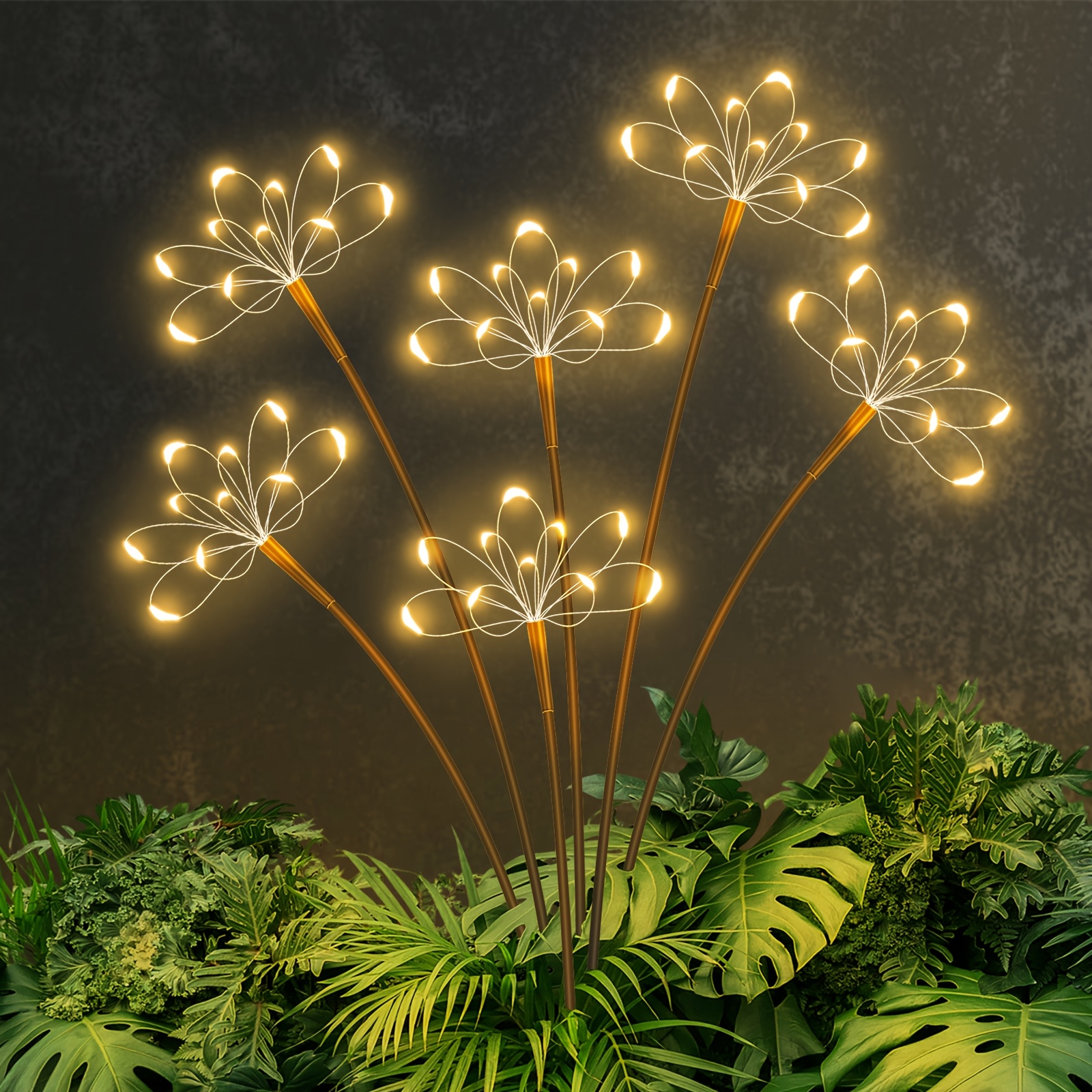 Wired Pathway Light - สวนพลังงานแสงอาทิตย์ Fairy Light กันน้ํากลางแจ้งพลังงานแสงอาทิตย์ทองแดงลวด Swing หิ่งห้อยโคมไฟสําหรับ