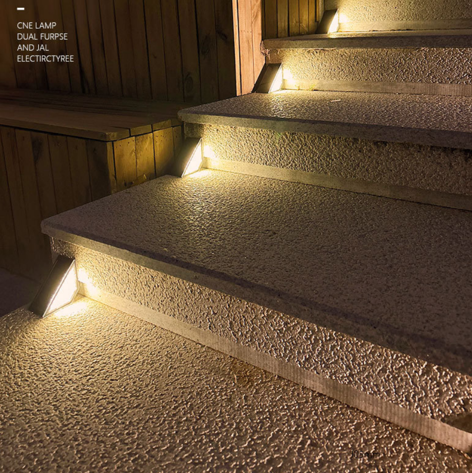 Solar Path Light - ไฟขั้นบันไดพลังงานแสงอาทิตย์, ไฟตั้งพื้น, ทางเดินสวนลาน, ระเบียงระเบียง, การตกแต่ง