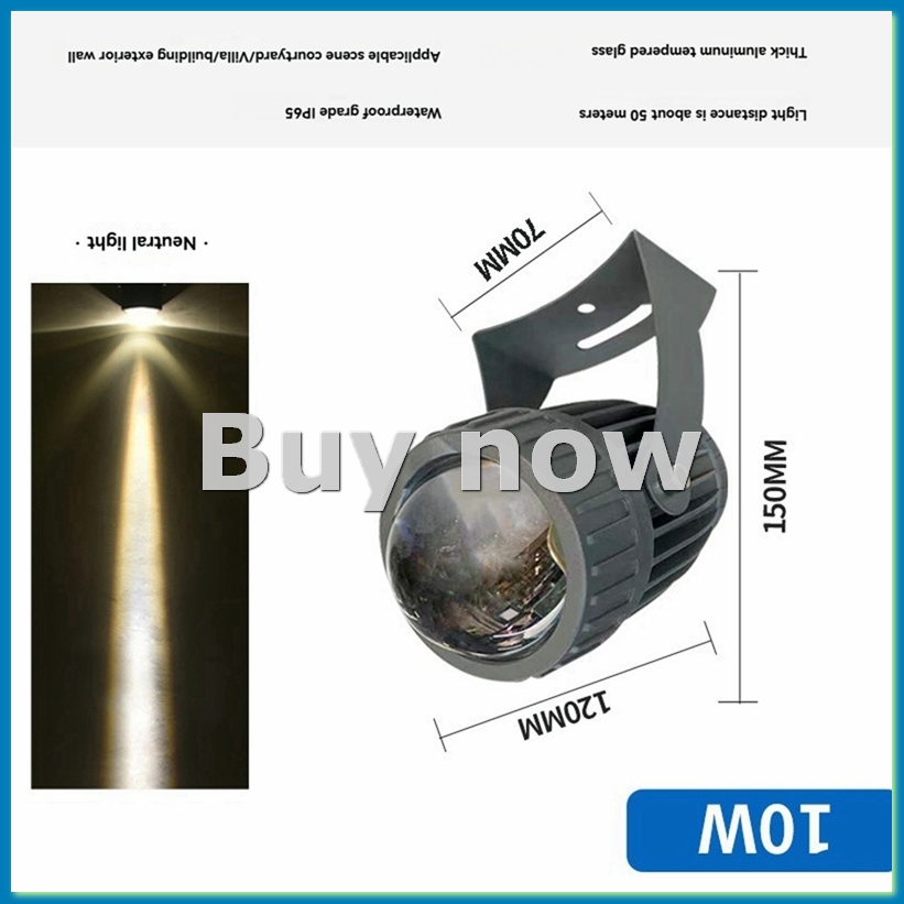 Wall Lighting Outdoor - ไฟสปอตไลท์ติดผนังสวน LED สำหรับภายนอกอาคาร 10W ไฟส่องสว่างภูมิทัศน์ AC220V