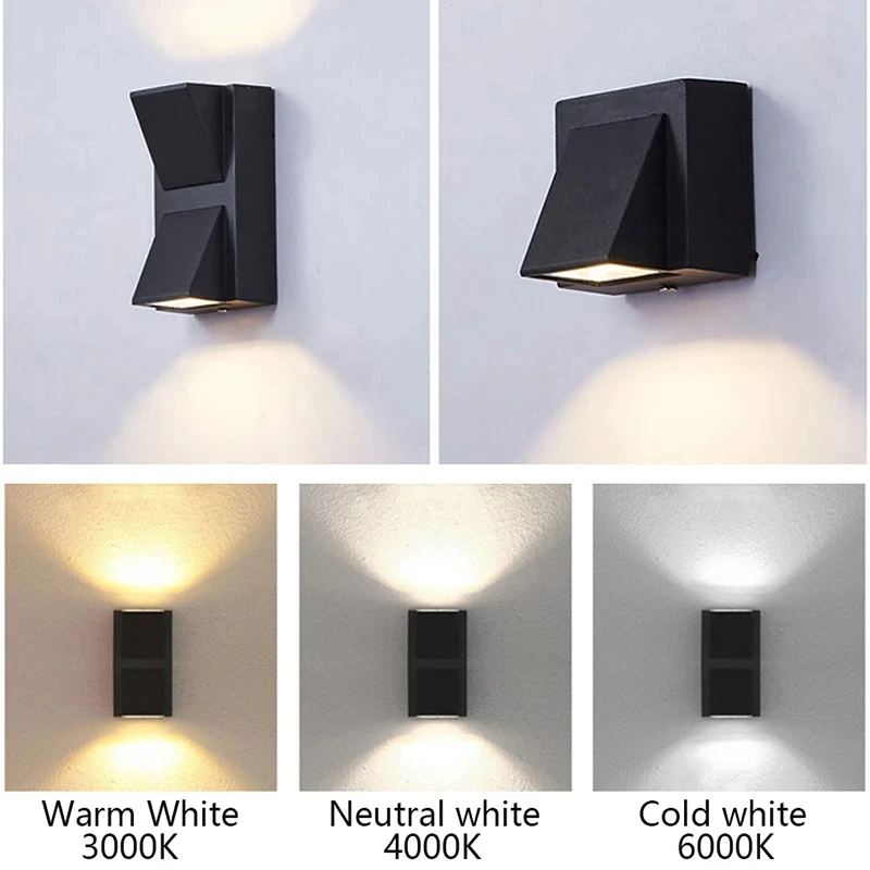 Outdoor Lighting Wall Mount - โคมไฟติดผนัง LED IP65 กันน้ํากลางแจ้ง Garden Porch