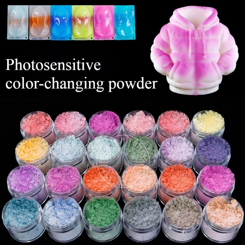 Color Changing Outdoor - แสงเปลี่ยนสีผงการพิมพ์รังสีอัลตราไวโอเลตหมึกฉีดขึ้นรูปกลางแจ้งสีพัฒนาเม็ดสีเปลี่ยนสี