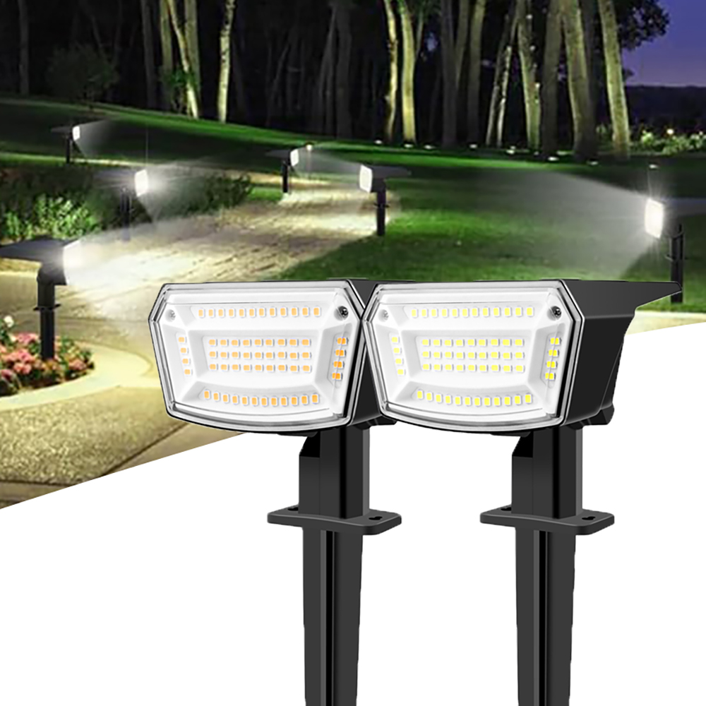 Solar Path Light - ไฟสปอตไลท์พลังงานแสงอาทิตย์กลางแจ้ง IP65 กันน้ำ 2700K-6500K 3 โหมดความสว่าง
