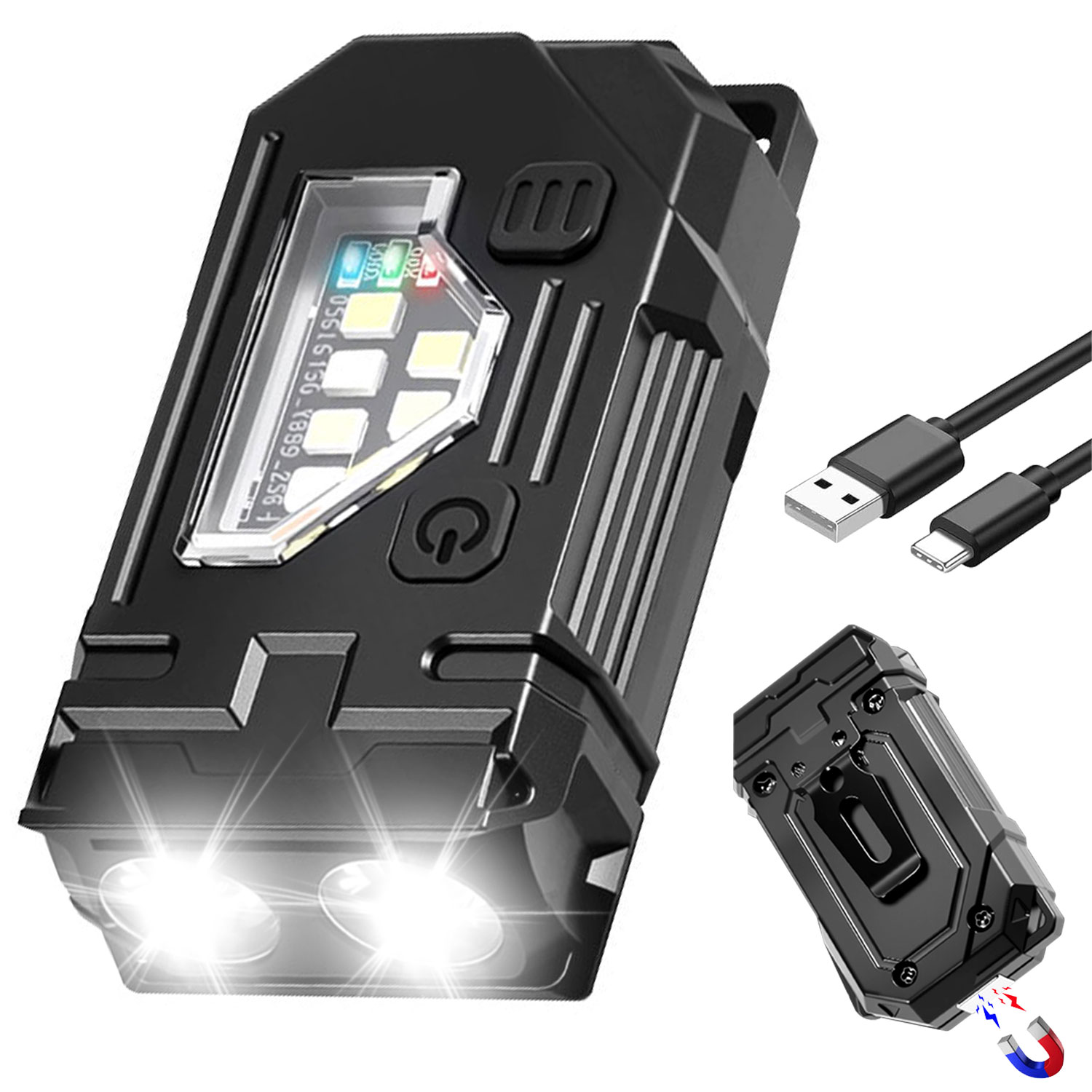 Outdoor Lighting Lowes - Dual LED Mini ไฟฉาย, 8 โหมด