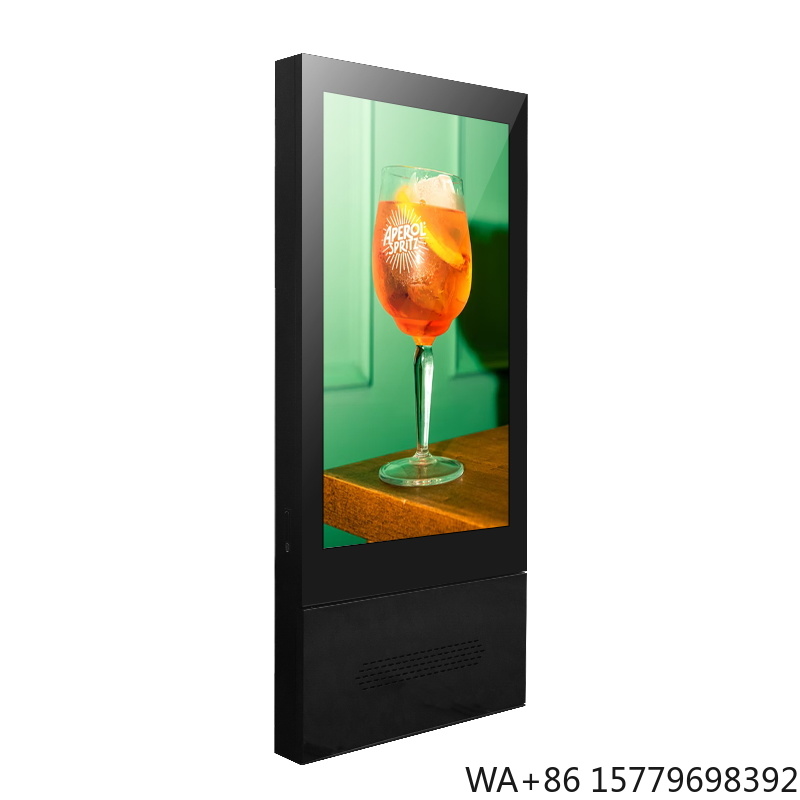 Color Changing Outdoor - เครื่องเล่นโฆษณา LCD อลูมิเนียมรุ่นล่าสุด ป้ายดิจิตอลตั้งพื้นแบบกันน้ำ IP65 สำหรับใช้งานกลางแจ้ง