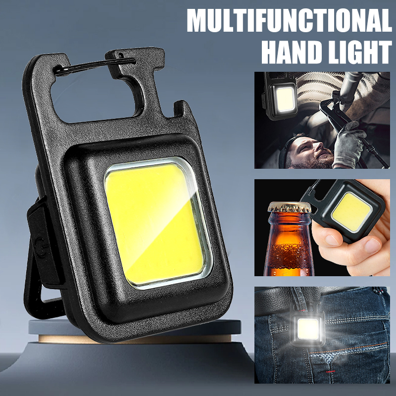 Outdoor Lighting Lowes - ไฟฉายพวงกุญแจ MINI COB สว่างพิเศษ พกพาสะดวก ชาร์จซ้ำได้