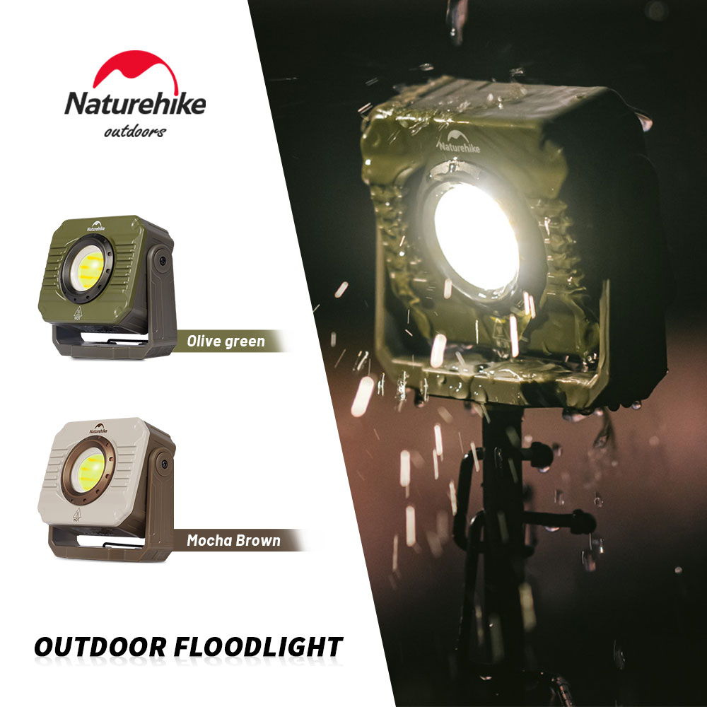 Zumtobel Outdoor Lighting - เนเจอร์ไฮค์ แคมป์ปิ้ง ไลท์ไฟสปอร์ตไลท์กลางแจ้ง LED ไฟทำงานกันน้ำแบบชาร์จไฟได้แบบพกพาแม่เหล็กโคมไฟเต็นท์ความทนทาน 48