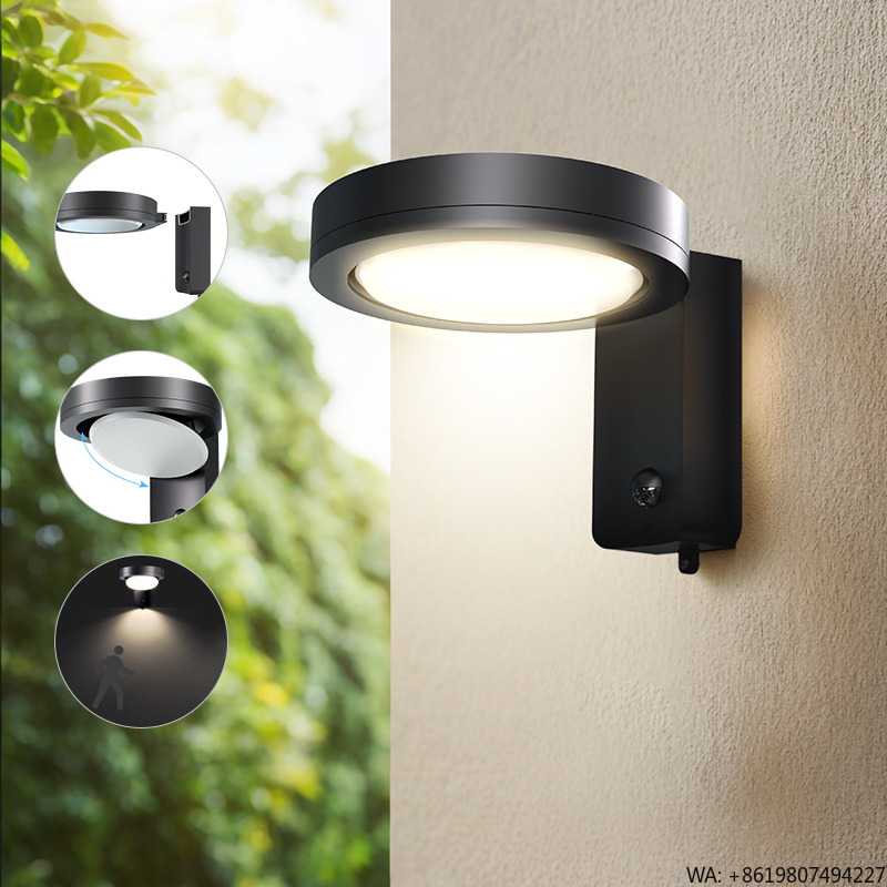 Outdoor Lighting Wall Mount - ไฟติดผนังโซลาร์เซลล์ SRESKY สำหรับภายนอกอาคาร กันน้ำ ใช้กับรั้วสวน กำแพงบ้าน