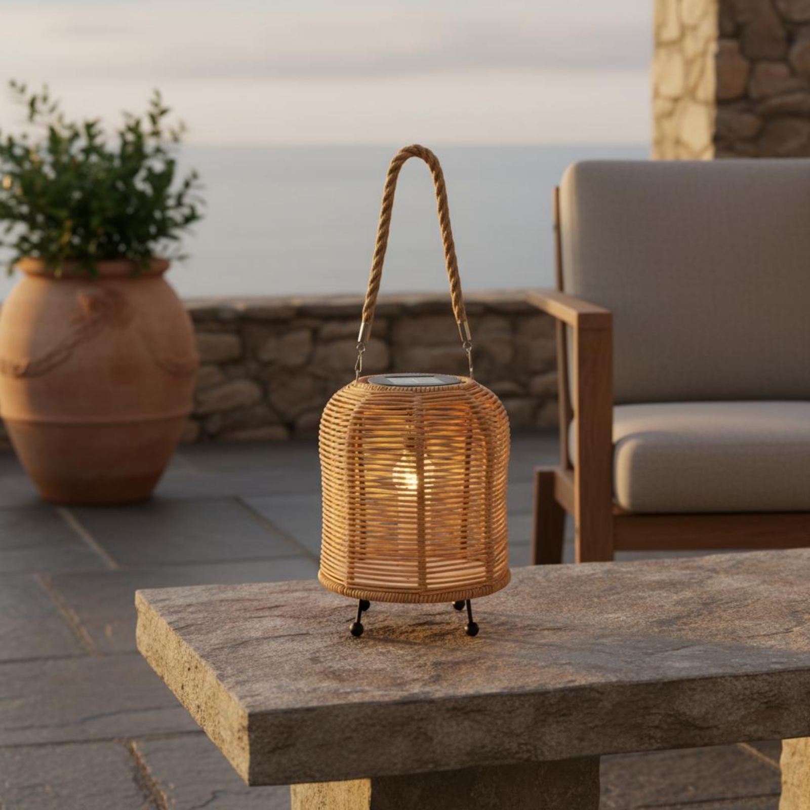 โคมไฟพลังงานแสงอาทิตย์ทอมือ ด้ - Outdoor Lighting For Home บทวิจารณ์และราคา