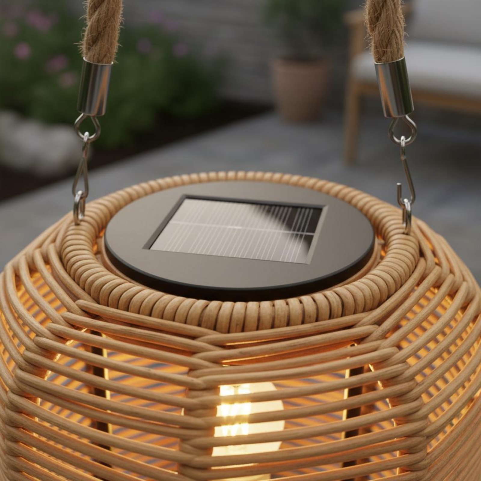 โคมไฟพลังงานแสงอาทิตย์ทอมือ ด้ - Outdoor Lighting For Home บทวิจารณ์และราคา