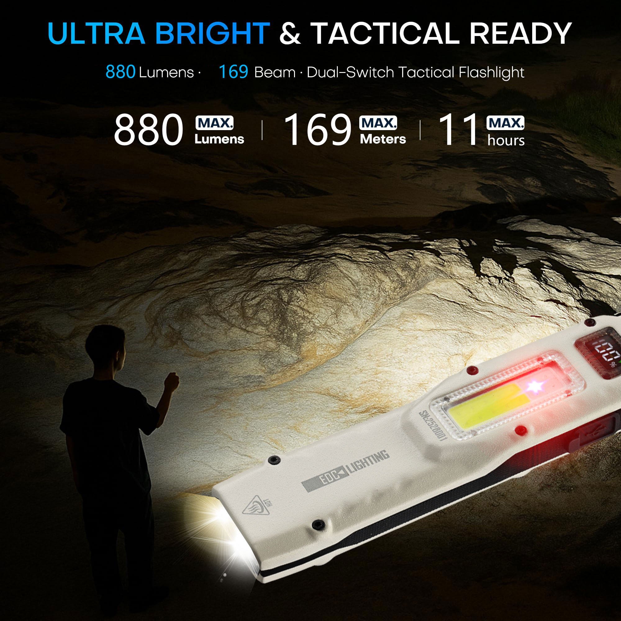 แบบพกพา 880LM YEMAO M28 Ultra- - Outdoor Lighting Lowes บทวิจารณ์และราคา