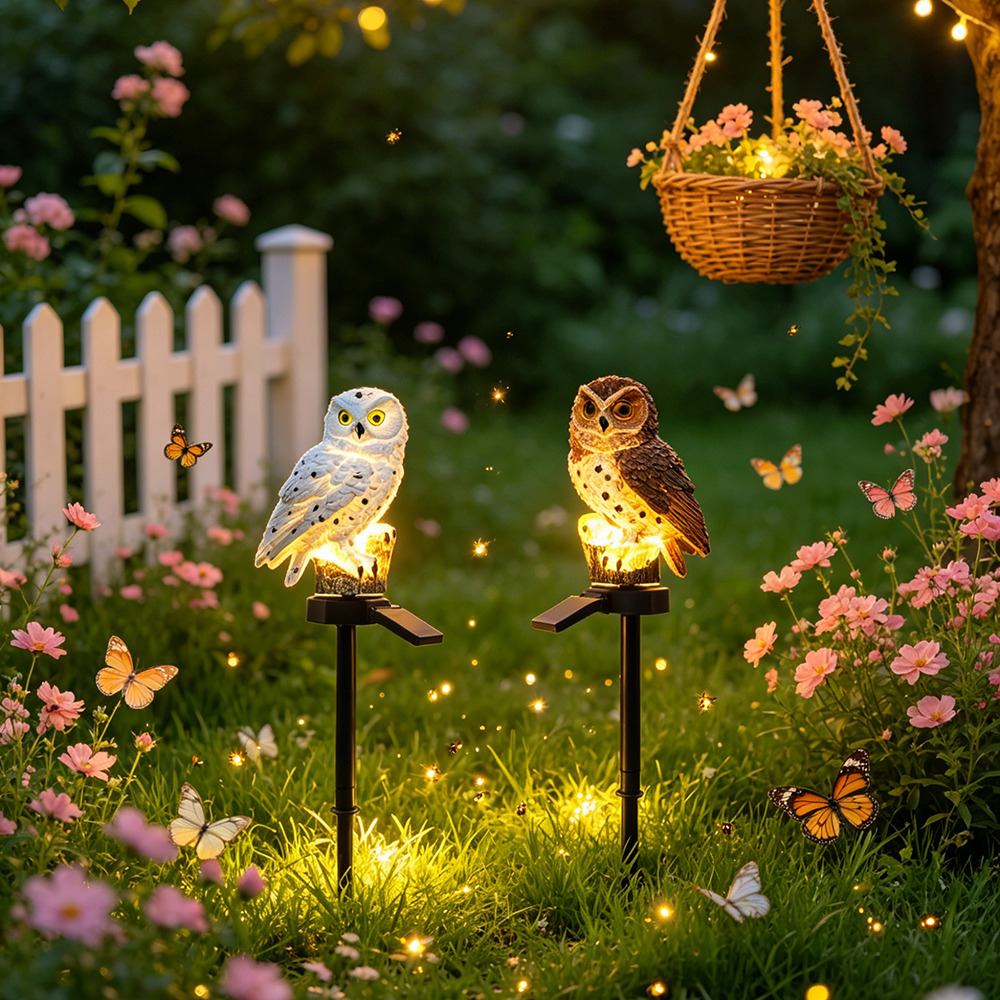 ไฟพลังงานแสงอาทิตย์รูปนกฮูก, ไ - Outdoor Lighting Lamps บทวิจารณ์และราคา