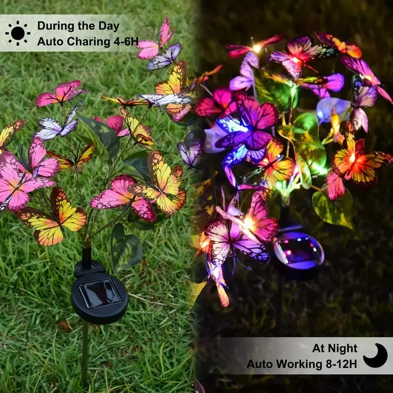 พลังงานแสงอาทิตย์ LED สวนผีเสื - Solar Path Light บทวิจารณ์และราคา