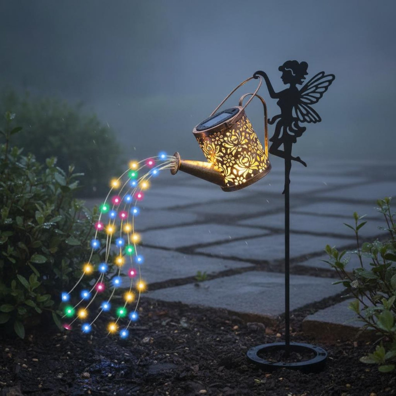 โคมไฟรดน้ำต้นไม้รูปนางฟ้าพลังง - Outdoor Lighting Patio บทวิจารณ์และราคา