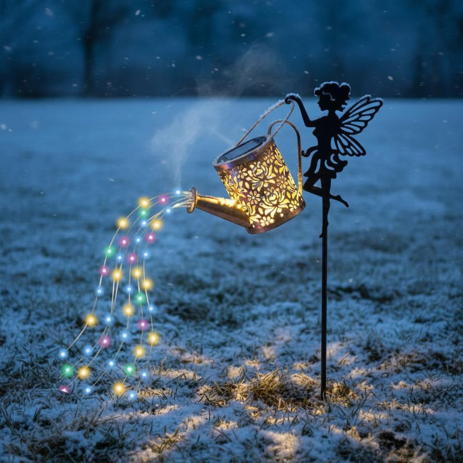 โคมไฟรดน้ำต้นไม้รูปนางฟ้าพลังง - Outdoor Lighting Patio บทวิจารณ์และราคา