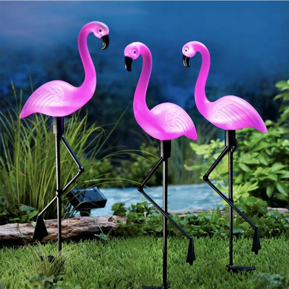 ไฟประดับรูปนกฟลามิงโก 3 ชิ้น ใ - Solar Path Light บทวิจารณ์และราคา