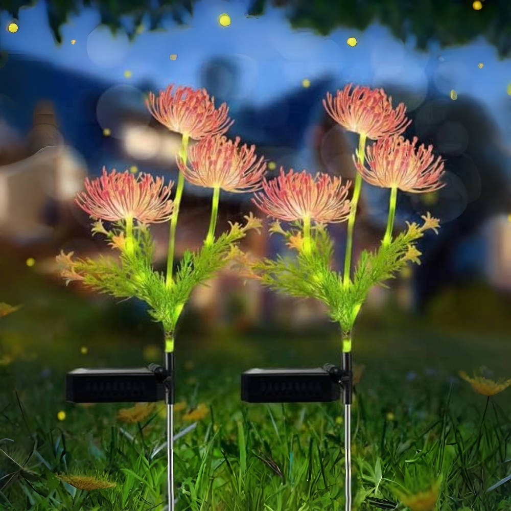 ไฟประดับดอกไม้พลังงานแสงอาทิตย - Outdoor Lighting For Backyard บทวิจารณ์และราคา