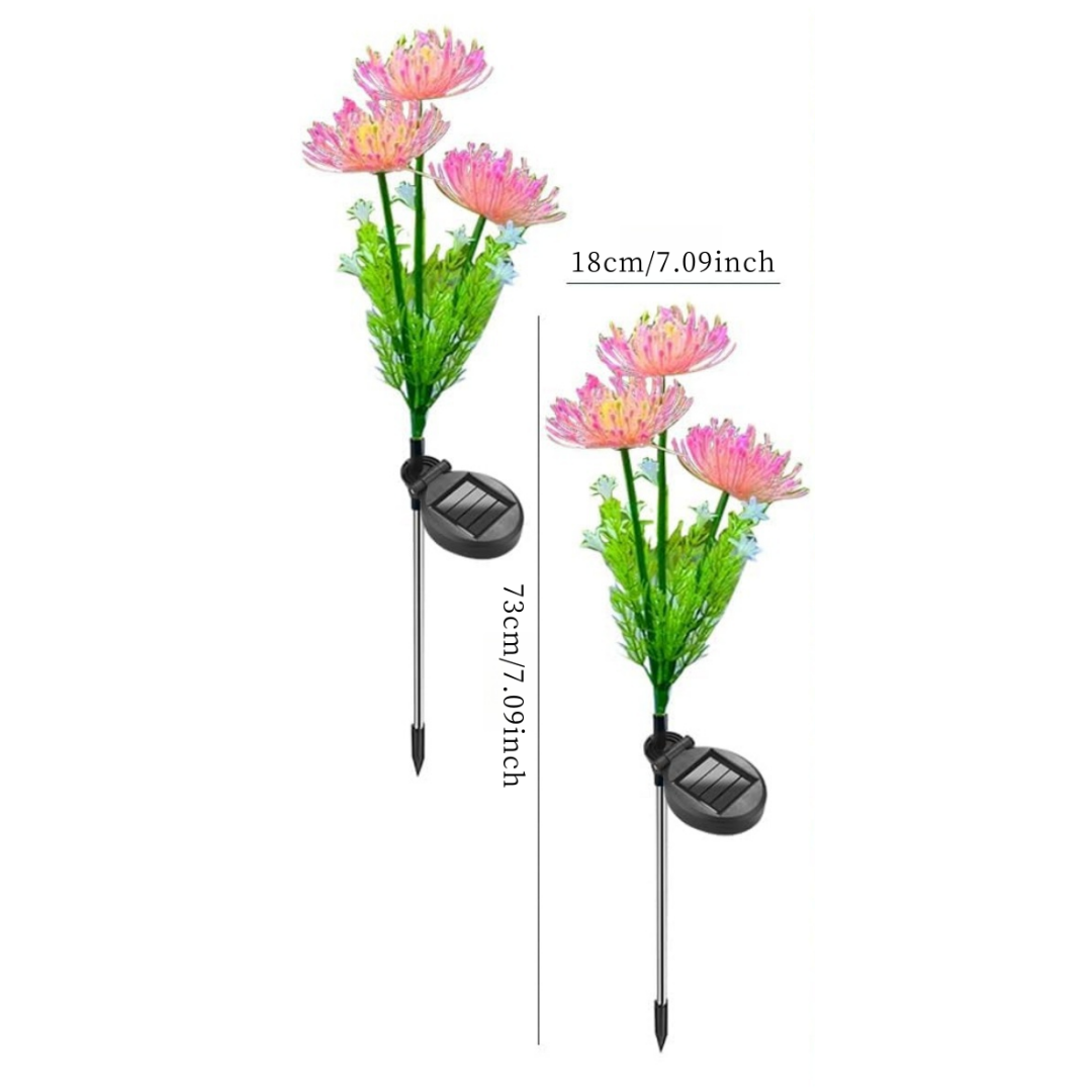 ไฟประดับดอกไม้พลังงานแสงอาทิตย - Outdoor Lighting For Backyard บทวิจารณ์และราคา