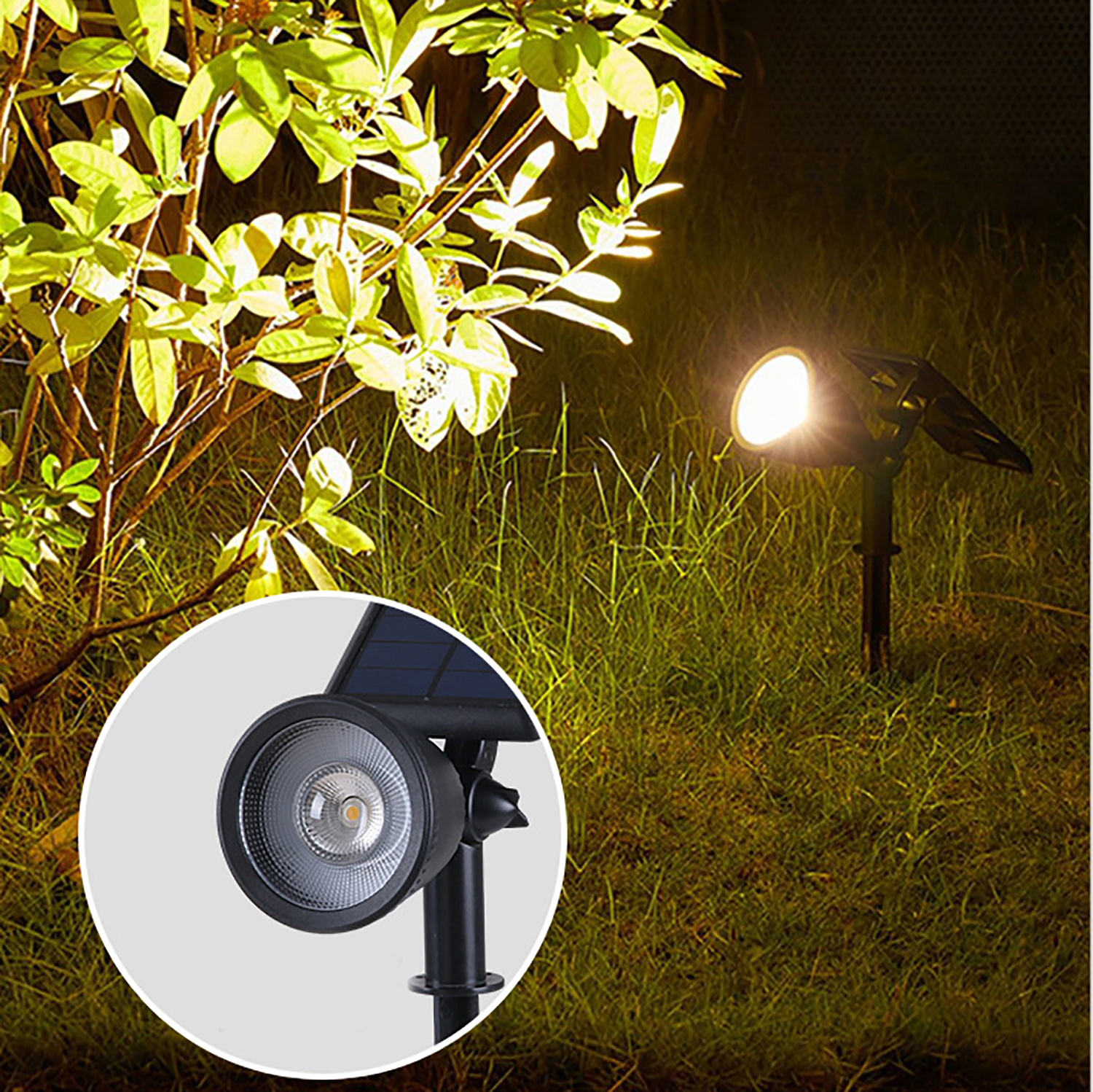 ไฟสปอตไลท์พลังงานแสงอาทิตย์ ไฟ - Outdoor Lighting For Backyard บทวิจารณ์และราคา