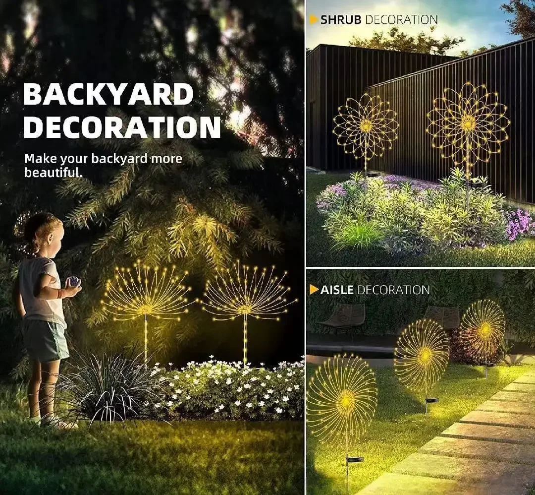 ไฟพลังงานแสงอาทิตย์รูปดอกไม้ไฟ - Wired Pathway Light บทวิจารณ์และราคา