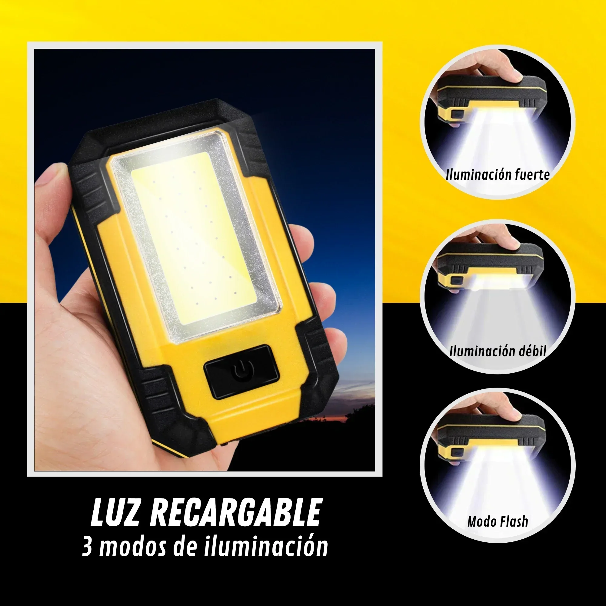 ไฟฉายชาร์จได้ 4000mAh แสงสว่าง - Outdoor Lighting Lowes บทวิจารณ์และราคา