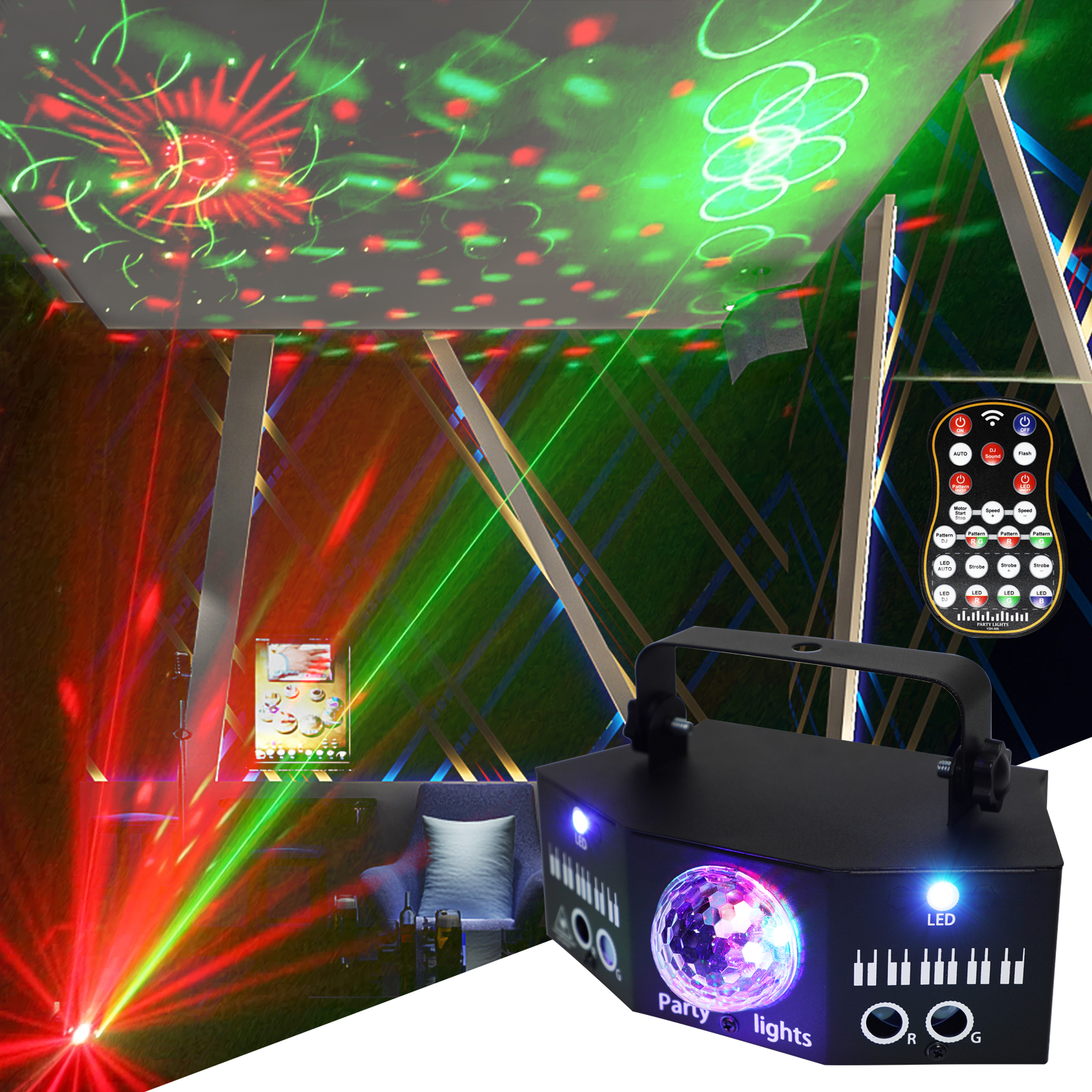 ไฟเลเซอร์ Wuzstar RGB LED สำหร - Outdoor Lighting Lamps บทวิจารณ์และราคา
