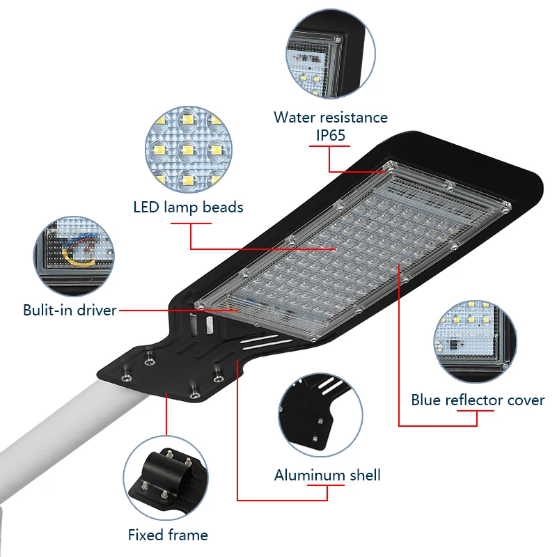ไฟถนน LED 100W กันน้ำ IP65กลาง - Zumtobel Outdoor Lighting บทวิจารณ์และราคา