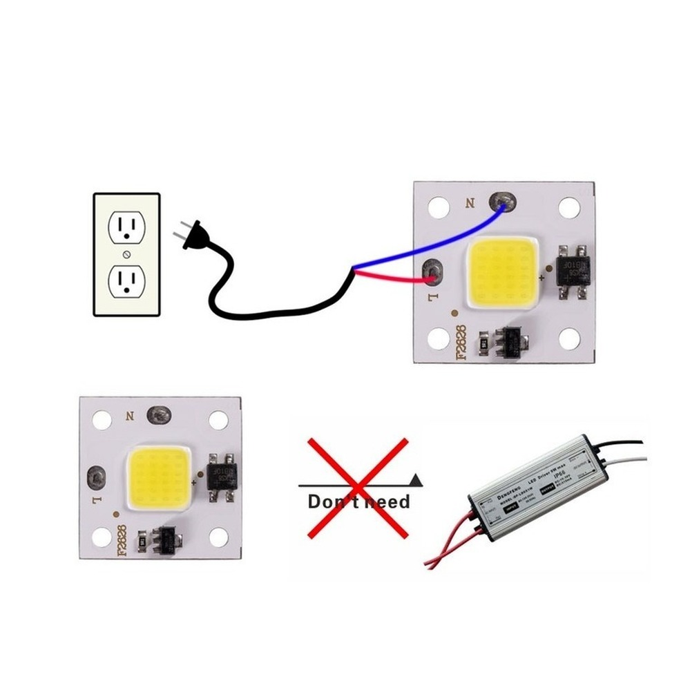 10W COB โมดูล220V ชิป LED ไดโอ - Outdoor Lighting For Backyard บทวิจารณ์และราคา