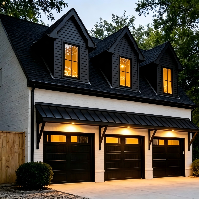 ประตูโรงรถแบบแยกส่วนพร้อมเซ็นเ - Outdoor Lighting For Home บทวิจารณ์และราคา