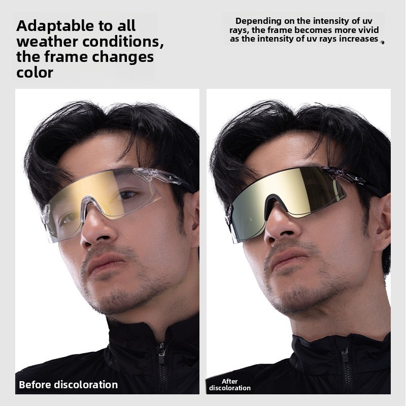 แว่นตาปั่นจักรยาน KAPVOE ป้องก - Color Changing Outdoor บทวิจารณ์และราคา