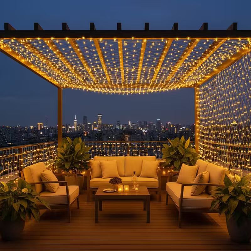 ไฟตาข่ายคริสต์มาสขนาด 3x2 เมตร - Outdoor Lighting Grid Screen บทวิจารณ์และราคา