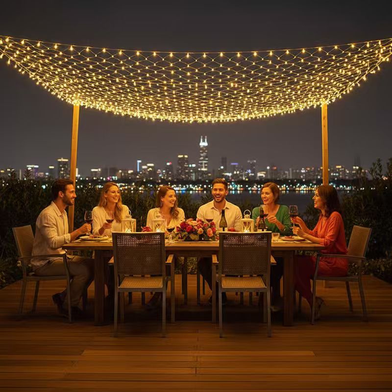 ไฟตาข่ายคริสต์มาสขนาด 3x2 เมตร - Outdoor Lighting Grid Screen บทวิจารณ์และราคา