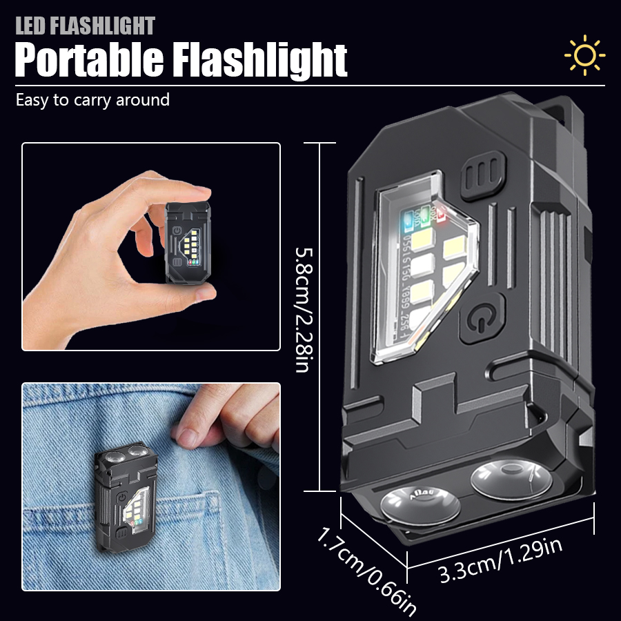 Dual LED Mini ไฟฉาย, 8 โหมด (ส - Outdoor Lighting Lowes บทวิจารณ์และราคา