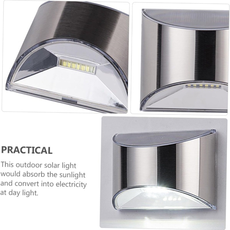 ไฟสวนพลังงานแสงอาทิตย์ 2 ชิ้น  - Outdoor Lighting Wall Mount บทวิจารณ์และราคา