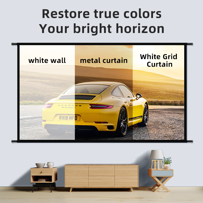 หน้าจอโปรเจคเตอร์พร้อมขาตั้งสี - Outdoor Lighting Grid Screen บทวิจารณ์และราคา