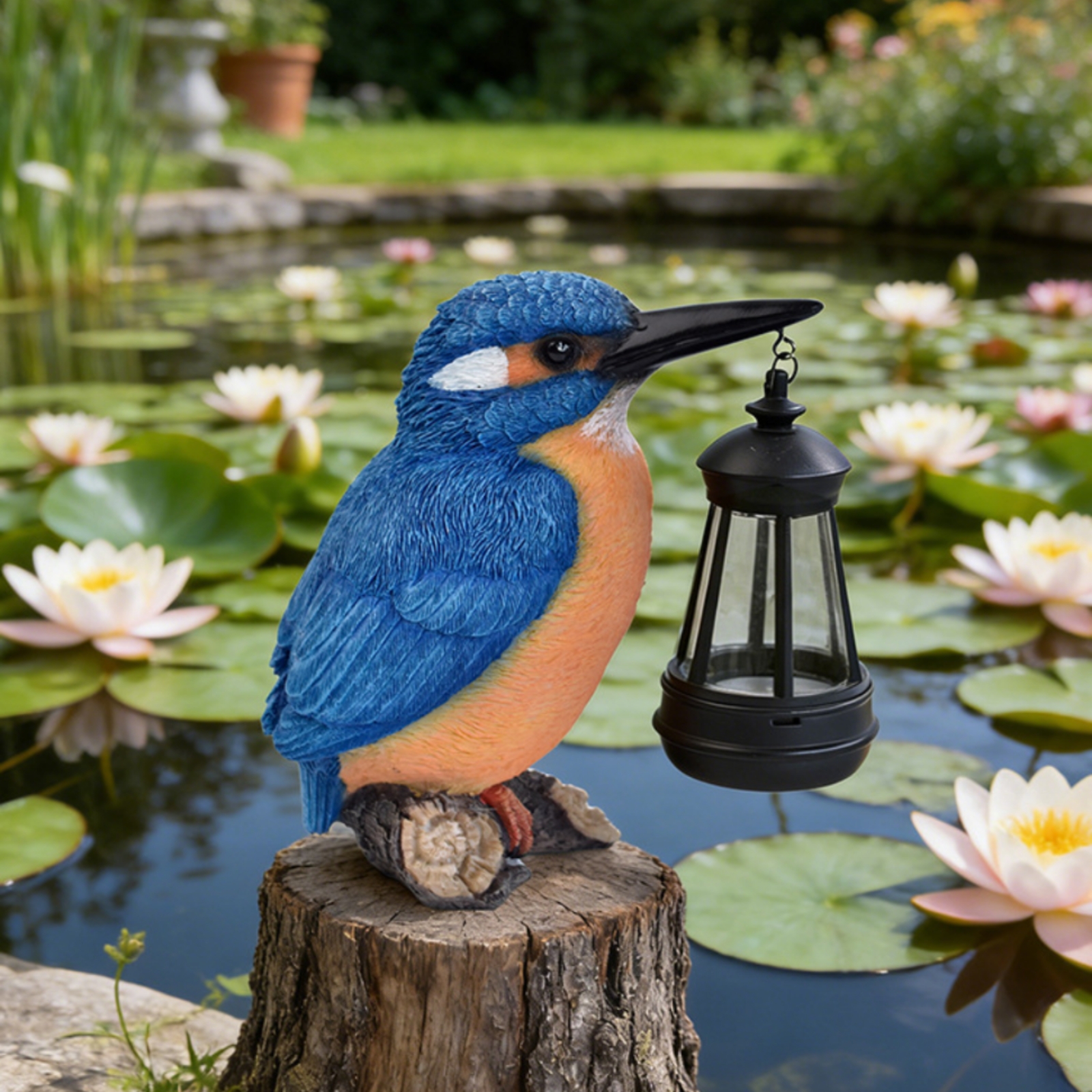 รูปปั้นนกคิงฟิชเชอร์พลังงานแสง - Outdoor Lighting Patio บทวิจารณ์และราคา