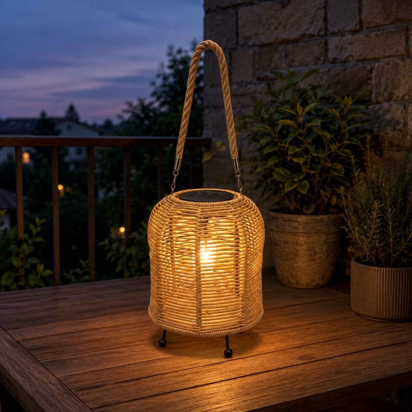 โคมไฟพลังงานแสงอาทิตย์ทอมือ โค - Outdoor Lighting For Home บทวิจารณ์และราคา