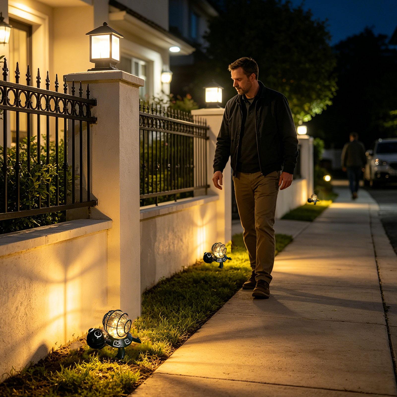 ไฟโซลาร์รูปเต่าสำหรับตกแต่งสวน - Outdoor Lighting Patio บทวิจารณ์และราคา