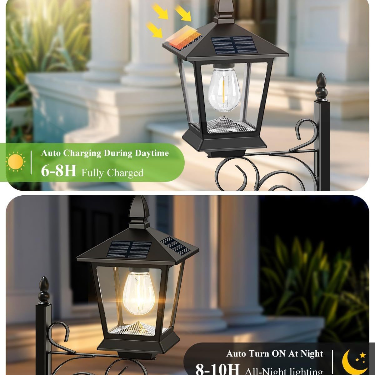 โคมไฟสวนพลังงานแสงอาทิตย์ 2-in - Wall Lighting Outdoor บทวิจารณ์และราคา