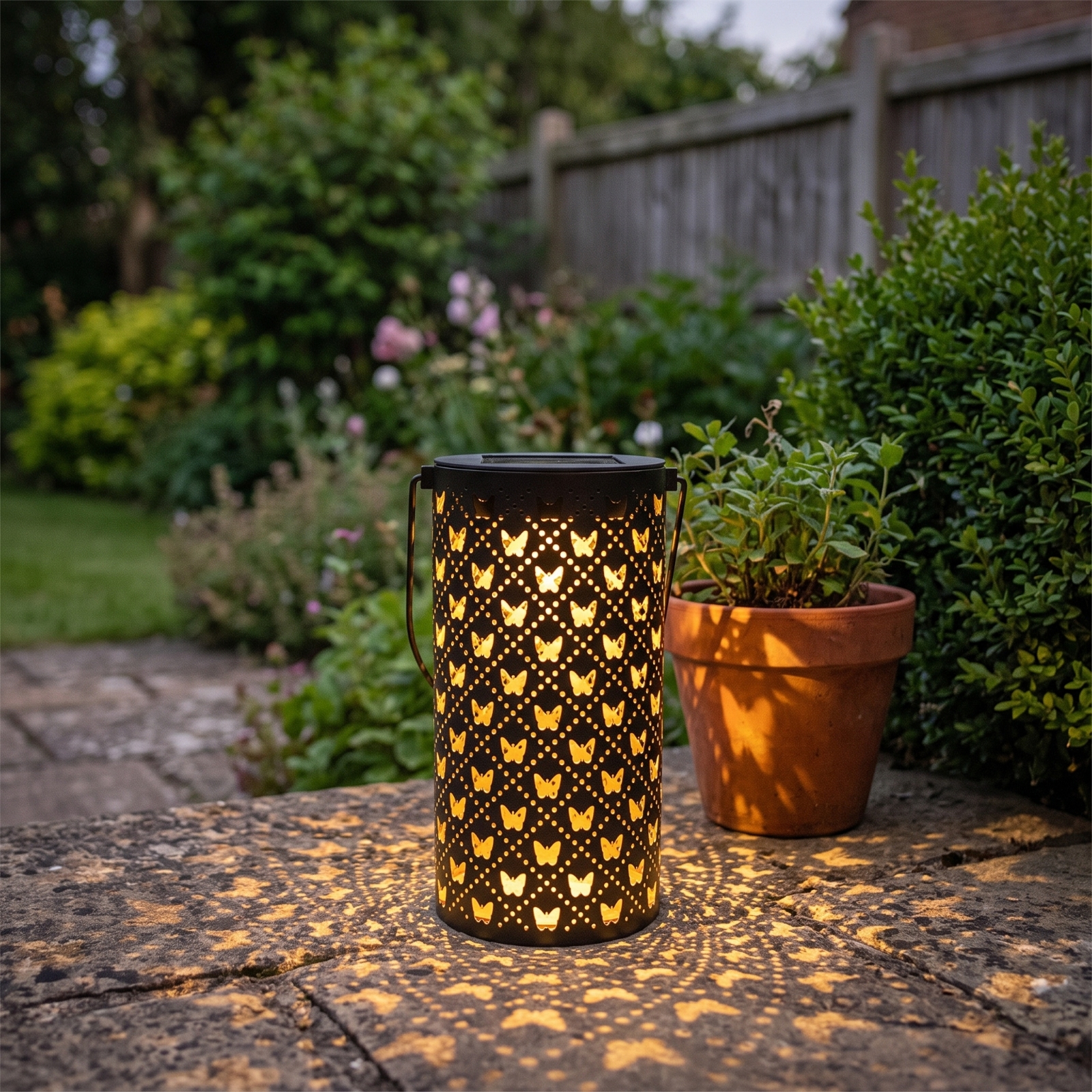 โคมไฟโซลาร์เซลล์รูปผีเสื้อ LED - Outdoor Lighting Patio บทวิจารณ์และราคา