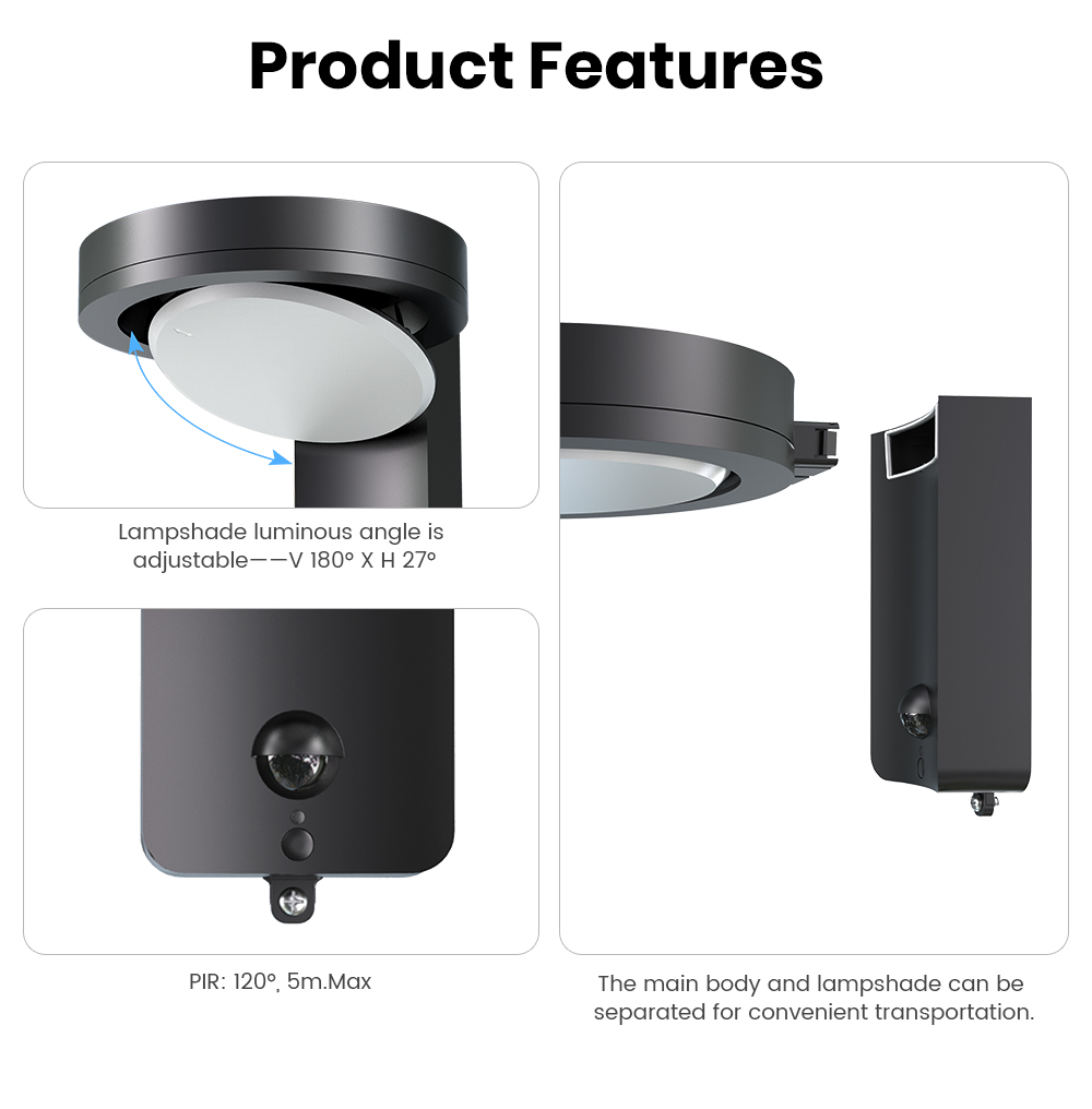 ไฟติดผนังโซลาร์เซลล์ SRESKY สำ - Outdoor Lighting Wall Mount บทวิจารณ์และราคา