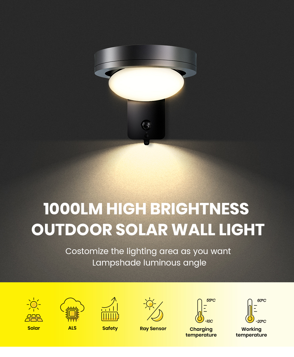 ไฟติดผนังโซลาร์เซลล์ SRESKY สำ - Outdoor Lighting Wall Mount บทวิจารณ์และราคา