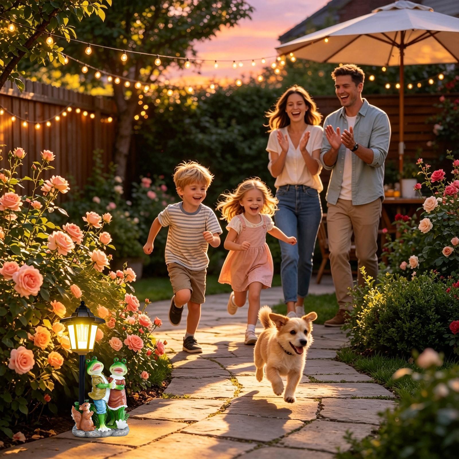 รูปปั้นสวนเรืองแสงเปิด/ปิดอัตโ - Outdoor Lighting For Home บทวิจารณ์และราคา