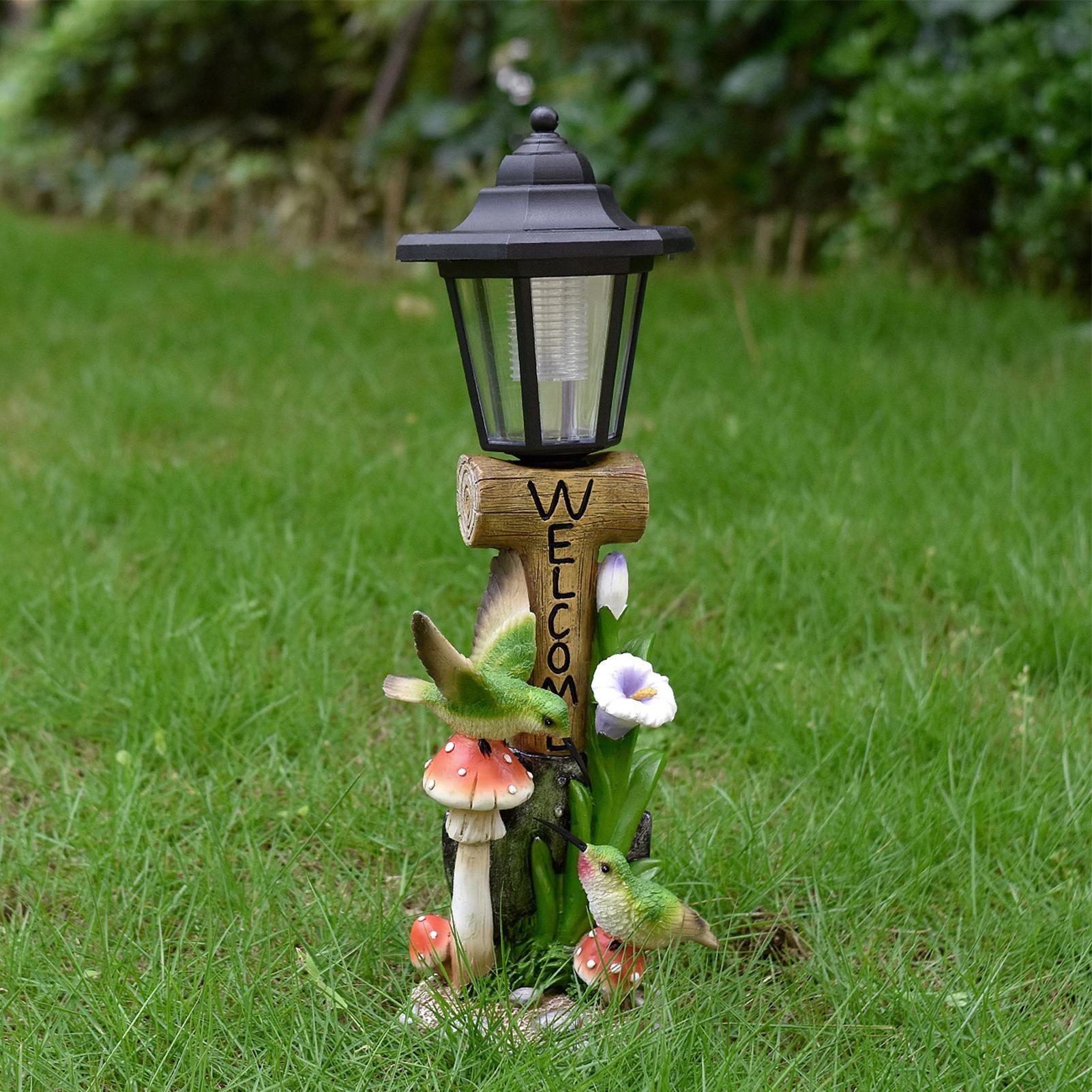 รูปปั้นสวนเรืองแสงเปิด/ปิดอัตโ - Outdoor Lighting For Home บทวิจารณ์และราคา
