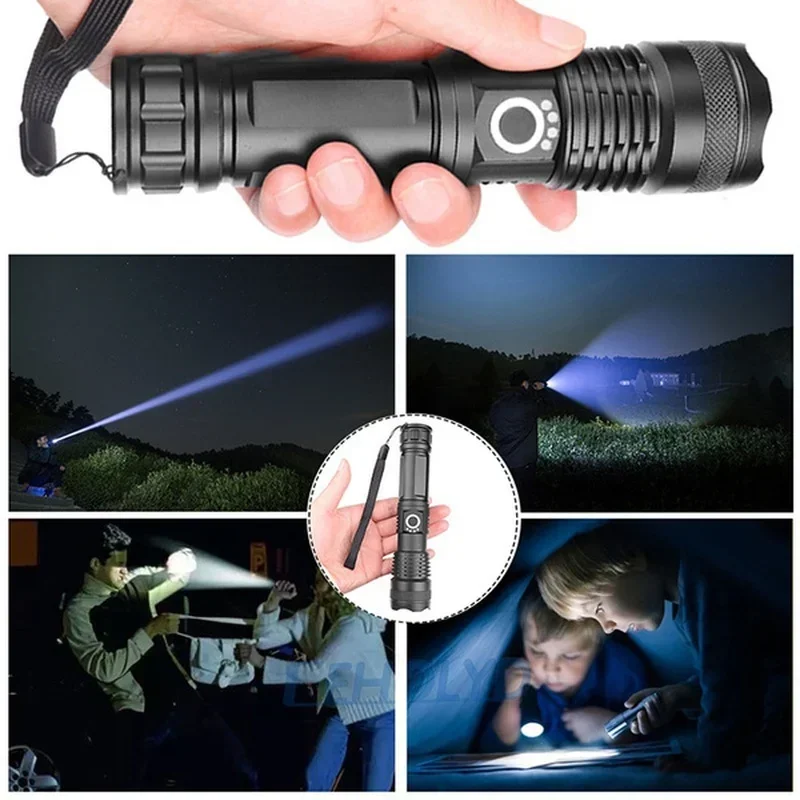 ไฟฉาย LED กำลังสูง XHP70 USB-C - Outdoor Lighting Lumen บทวิจารณ์และราคา